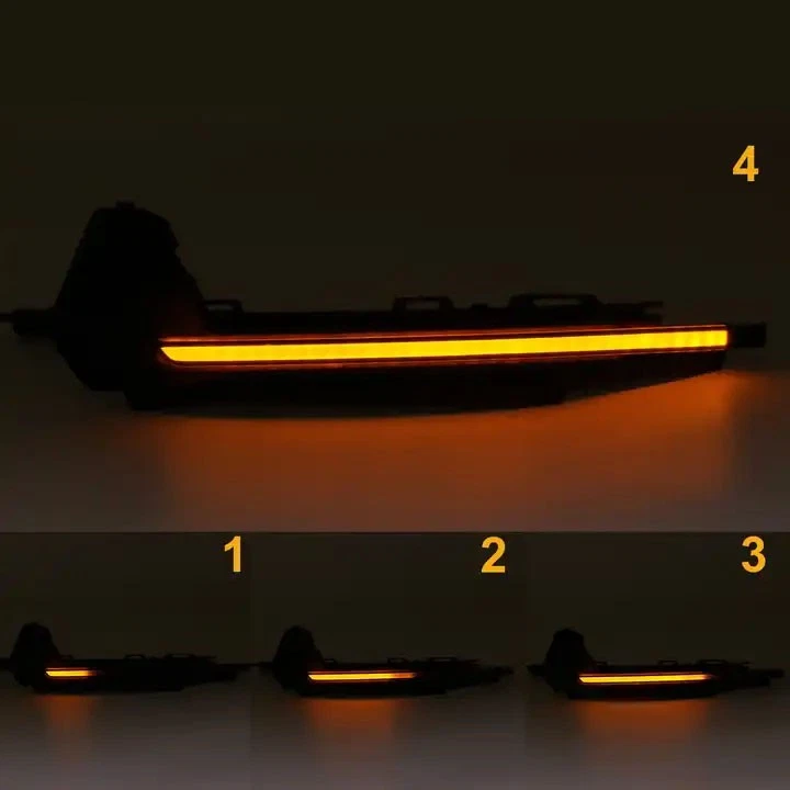 2x intermitentes de espejo retrovisor exterior negros intermitentes para Audi A1 8X 2011-2018 Foto 2 de 4