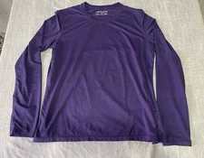 Life Is Good Women’s Long Sleeve T-Shirt, Active Tee Purple Size Medium