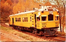 Postcard Toecane North Carolina Train Sperry Rail Service Clinchfield 1970