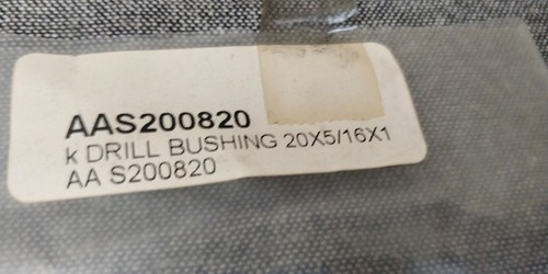 1 piece ~ AA S200820 Drill Bushing Size: #20 /.161"  Type S Shank = 5/16" x 1/2" - Foto 3 di 15