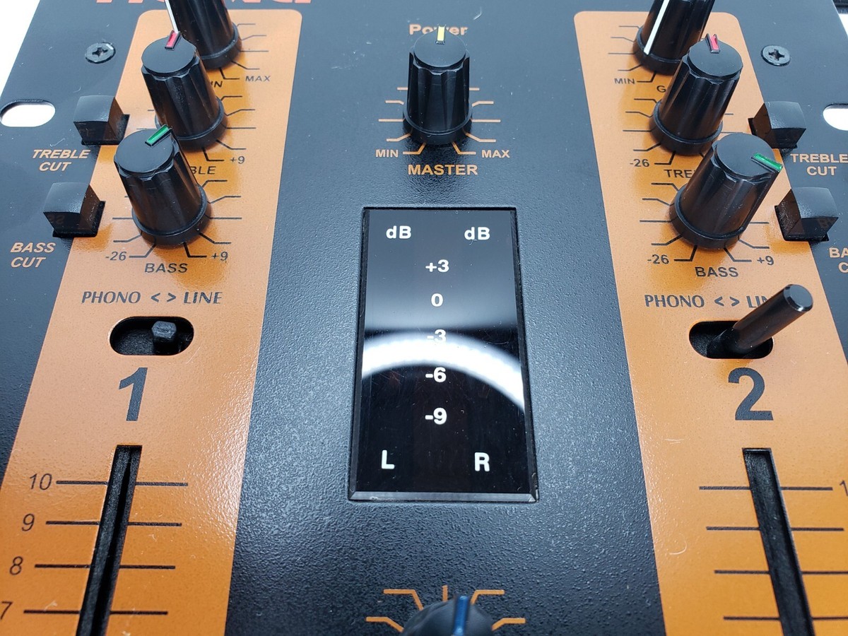 NEXT Crossfader PDJ-22 Professional DJ Mixer Black Orange w