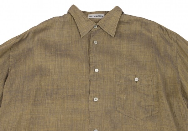 ISSEY MIYAKE MEN Linen Long Sleeve Shirt Size XL(K-132687