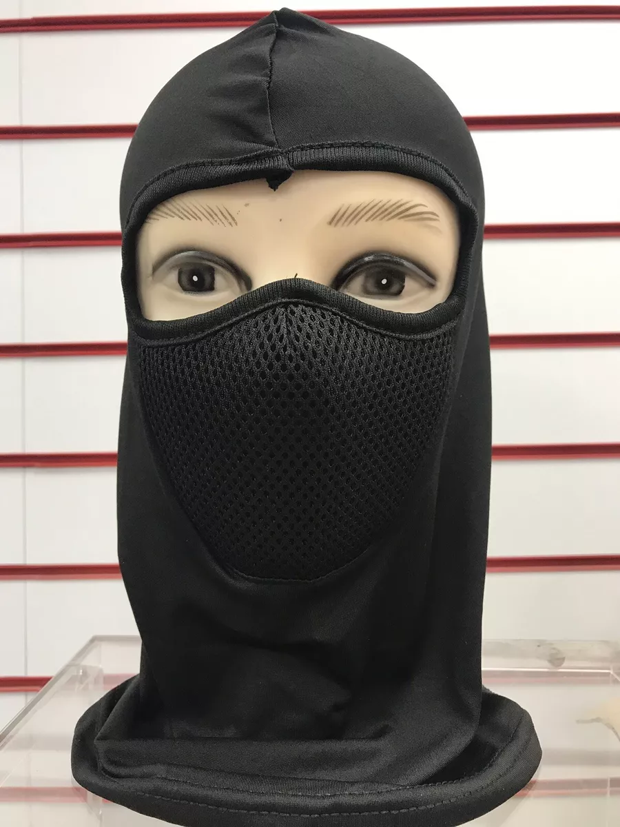 New Black Ultra thin Mesh Balaclava Ski Moto Bike Face Mask Sports