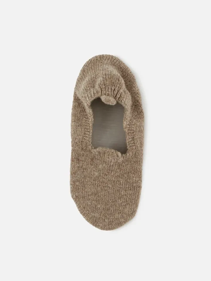 Tabio Cover socks with WHOLEGARMENT heel tab Loose and warm wool Socks