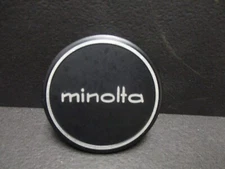 Early Minolta 54mm metal front lens cap for 52mm diameter filter