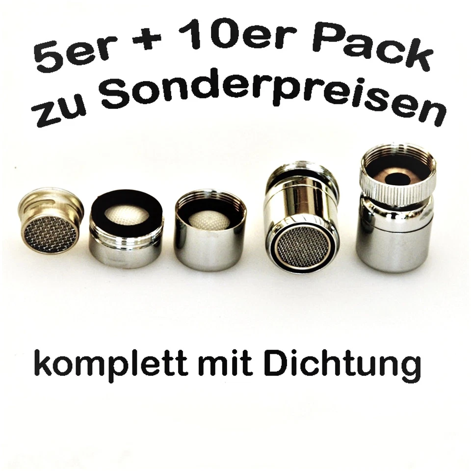 Perlator - Ersatz Strahlregler LongLife Luftsprudler Mischdüse 24AG + 22IG