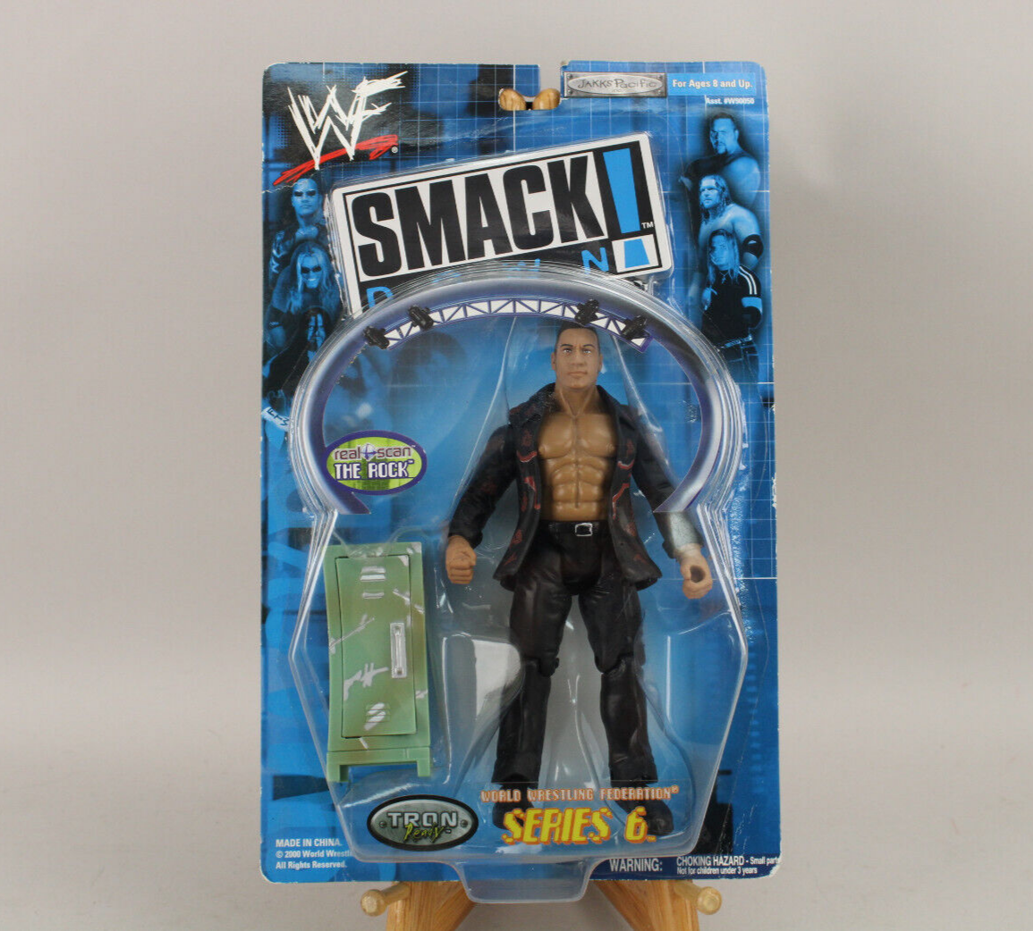 2000 Jakks Pacific WWF WWE Smackdown Series 6 The Rock 2000 Jakks Pacific WWF WWE Smackdown Series 6 The Rock