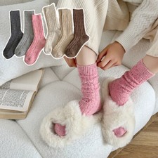 Women's Winter Woolen Crew Socks Keep Warm Thickened Sleep Bed Sock Hosiery INS