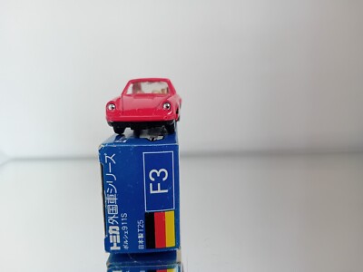 Tomica F3 Porsche 911S Carrera On the Side Made in Japan Mint In