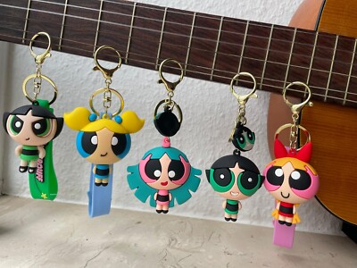Powerpuff Girls Buttercup Bubbles Blosom Keyring Souvenir Geschenk Schlüsselbund
