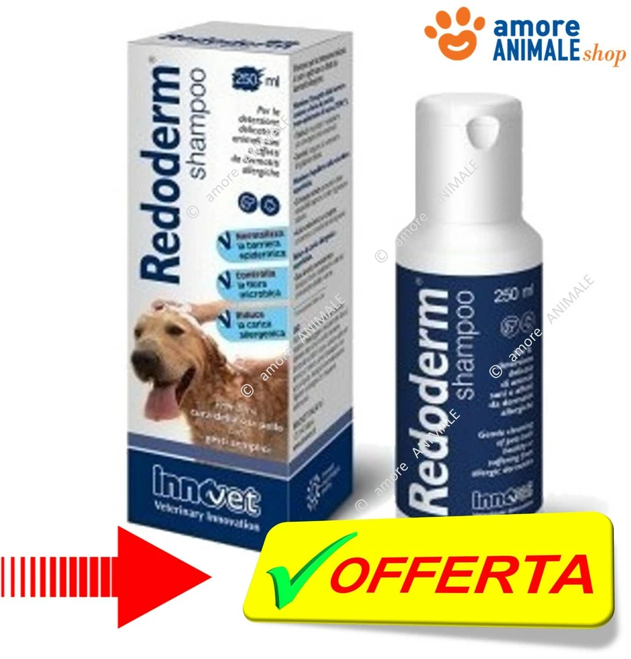 Innovet Redoderm Shampoo 250 ml per CANI e GATTI - Per le dermatiti allergiche
