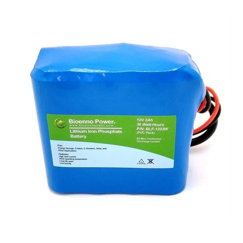 Bioenno Power BLF-1203W 12V 3Ah LFP LiFePO4 Battery - 6A Max Discharge