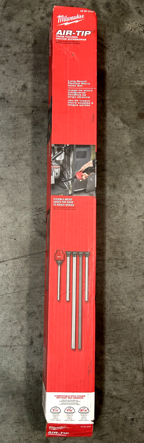 Milwaukee 49-90-2037 Air-Tip Long Reach Flexible Micro Hose Attachment Set