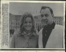 1967 Press Photo Florida Governor and Mrs. Kirk at Schoenbrunn Castle in Vienna