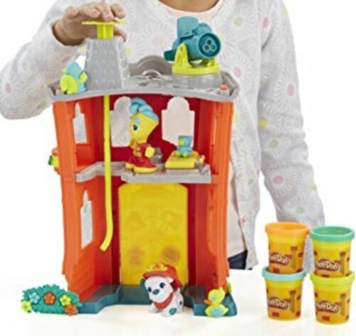 Play-Doh Town FEUERWEHRHAUS Spielset enthält 4 Dosen Play-Doh - NEU - Bild 2 von 4