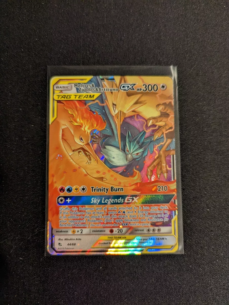 Moltres & Zapdos & Articuno Tag Team GX - 44/68 - Hidden Fates