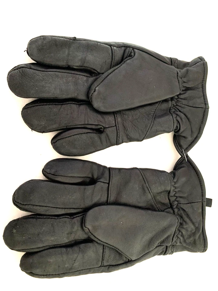 Guantes COVINGTON Vintage Negros 100% Cuero Genuino Forrados Para Hombre Talla Grande Foto 3 de 4