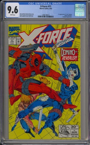 X-FORCE #11 - CGC 9.6 - 1ST FULL APPEARANCE OF NINA THURMAN AS DOMINO