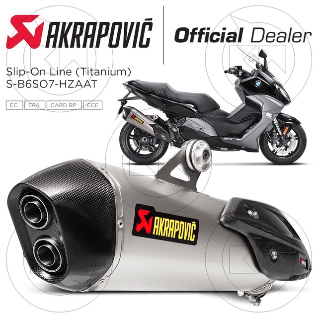 Akrapovic Exhaust Approved Titanium for BMW C650 Sport 2016 for sale online  | eBay