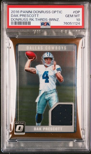 Dak Prescott Panini Donruss Optic Donruss Rookie Threads #DP Bronze