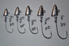 10 SHAD Head Jigheads - SWIM BAITS  - 1/4 thru 2oz- SALTWATER SAFE 1/0 THRU 7/0 