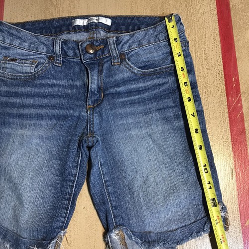 Joes Jeans Denim Girls Bermuda Cuffed Shorts Blanchett Blue Youth Size 12 - Picture 6 of 11