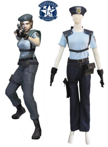 Resident Evil 1 Jill Valentine S.T.A.R.S. Uniform Cosplay Kostüm Anime - Bild 1 von 9
