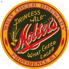 Princess Ale Molter's 11.75" Round Metal Sign