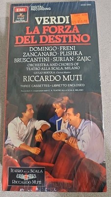 Verdi La Forza Del Destino: Muti: Domingo  3 Cassettes Plus Booklet NEW Sealed