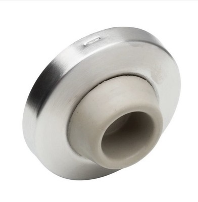 HB IVES Wall Bumper Satin Chrome Finish 2 Pack