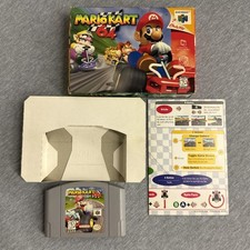 Mario Kart 64 (Nintendo 64, 1997) N64 w/ Box and Insert (Original Print)