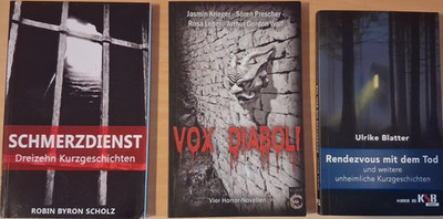3 TB Horror Antholgien : Sxhmerzdienst, Vox Diaboli, Rendesvouz mit dem Tod