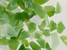 COE 96 - Retired - Fern Green / White Dual Tone Opal Frit UF1111 - UF5111