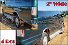 for:1992-2015 Ford Econoline/Club Wagon/E Series Van Fender Trim Well Lip 4Pc 2"