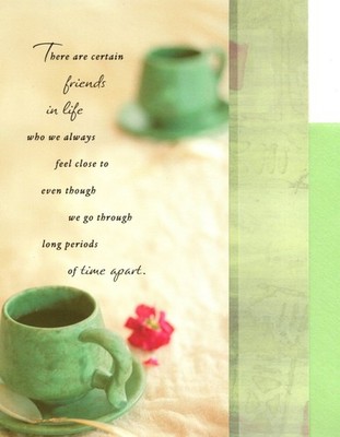 Tea Coffee Far Away Long Distance Close Friend Friendship Hallmark Greeting Card