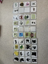 Lot of 40 Quickutz 2" x 2" Tabbed Cutting Dies Animals , Misc, Some Brand New