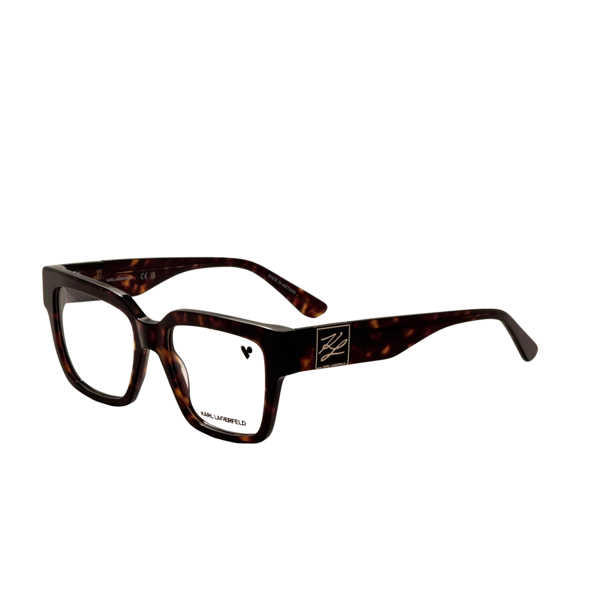 Karl Lagerfeld KL6208S 105 White Geometric Sunglasses Brown Lens New Karl Lagerfeld White Geometric Cat Eye Sunglasses main image 2
