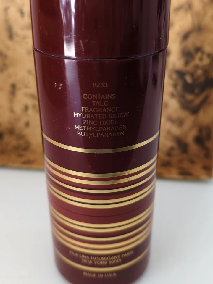 De colección Difícil de Encontrar Houbigant Raffinee Talc Perfume Bote Agitador 3.75 OZ Sin Sellar COMPLETO Foto 3 de 4