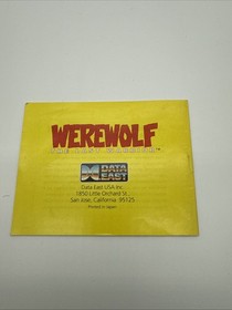 Werewolf: The Last Warrior (with Nintendo Manual ) NES Tested Works!