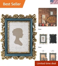 Versatile 4x6 Vintage Frame - Antique Display for Wall and Tabletop Decoration
