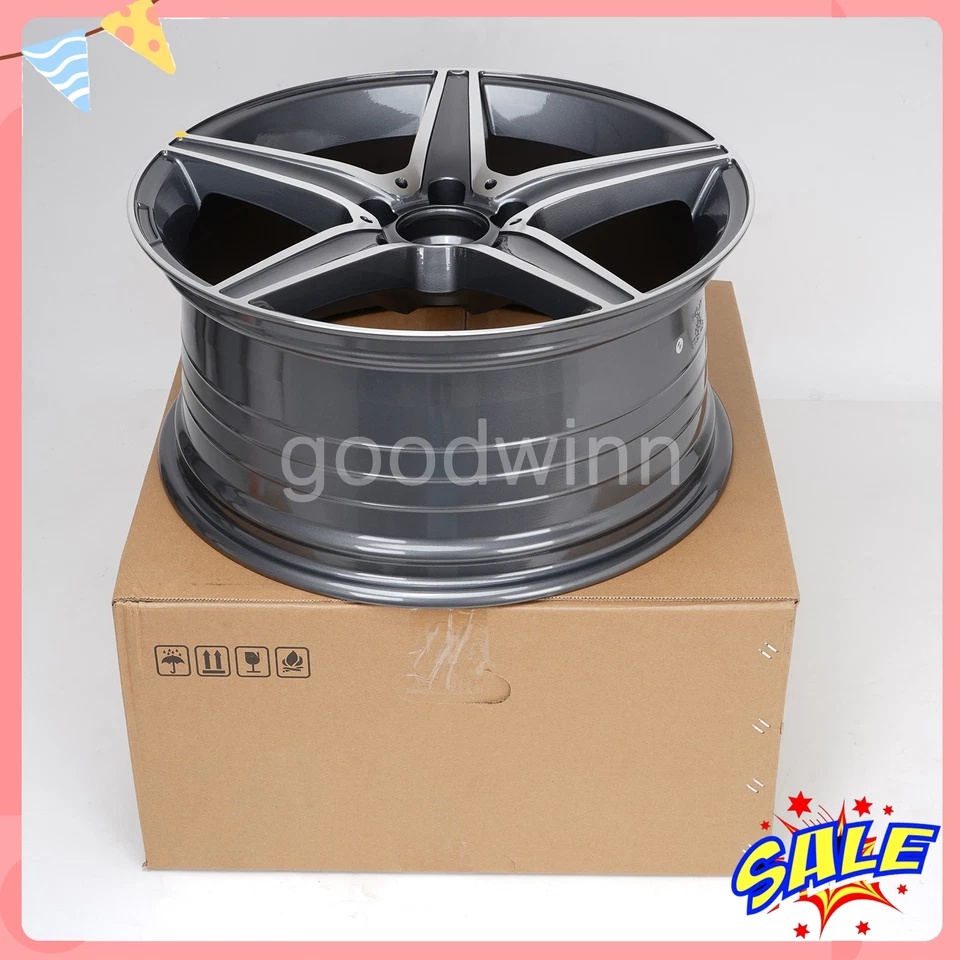 18 英寸 x 8.5 英寸车轮适用于梅赛德斯-奔驰 E350 E200 E250 E300 E400 E 级全新轮辋 — 第 2/4 张图片