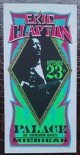 Eric Clapton Handbill By Mark Arminski 1999 Palace of Auburn Hills Michigan