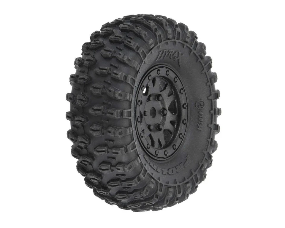 Pro-Line Axial SCX24 1.0" Hyrax Pre-Mounted Tires w/Black Impulse Wheel (4) - Image 2 of 2