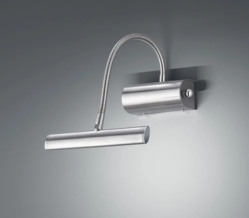 Funktionelle moderne Wandleuchte in Nickel LED Wand Wandlampe Leuchte Dimmer - Bild 1 von 1