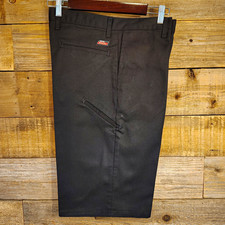 Dickies Genuine Twill Work Shorts Black Polyester/Cotton Men's Size 32 GR640BK