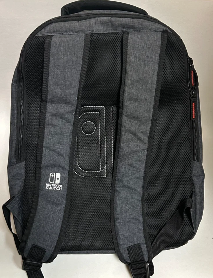 Nintendo Switch Elite Player Gaming Backpack - Charcoal Gray & Black Case - Image 3 of 4