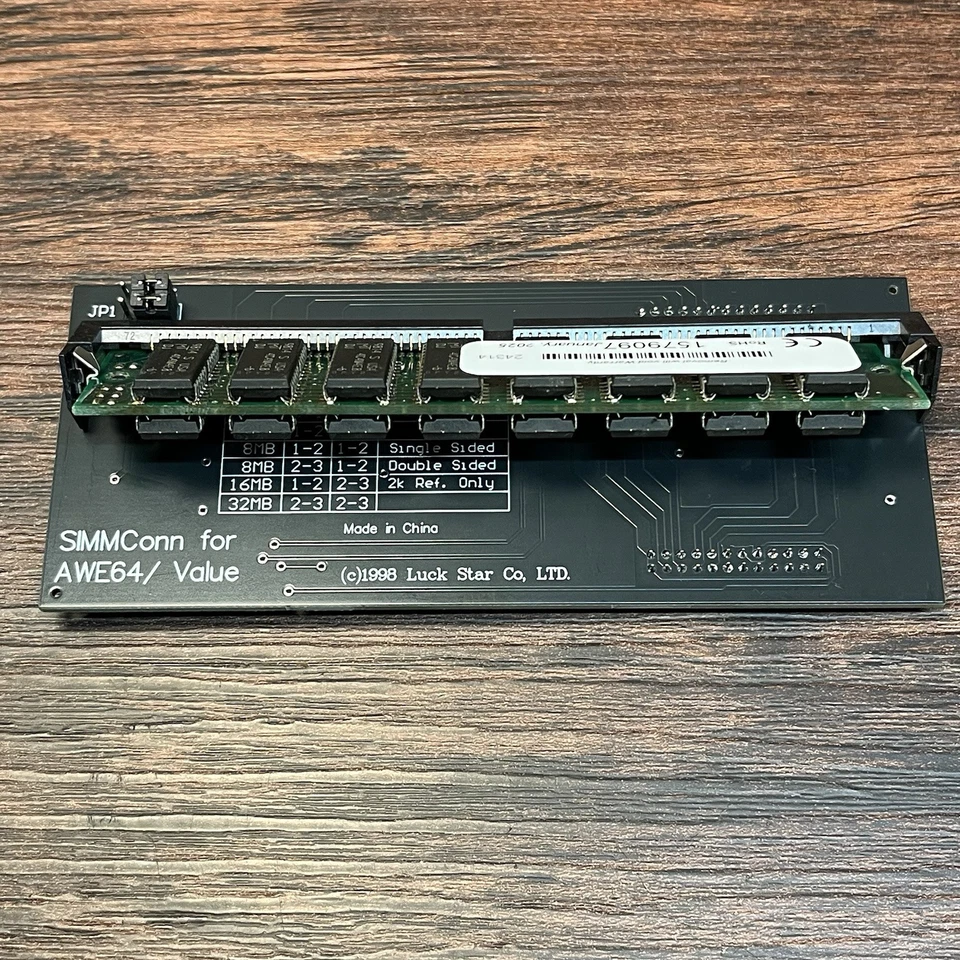 SIMMCONN Speichererweiterung für Sound Blaster AWE64 VALUE & 32MB Speichermodul