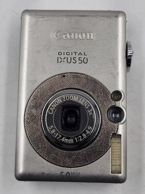 Canon IXUS 50 5,0 MP Digitalkamera Silber - Defekt