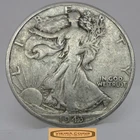 1943-D Walking Liberty Half Dollar, 90% Silver - #C59121NQ