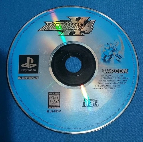 PS1: Mega Man X4 (Sony PlayStation 1, 1997) Disc Only Tested & Working